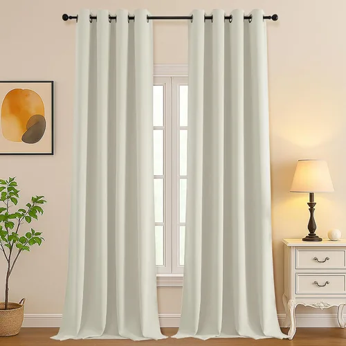 Vista 25 de Simplebrand Juego de 2 paneles de cenefa aguamarina para ventana de cocina de 14 pulgadas de largo, cortinas de oscurecimiento de habitación