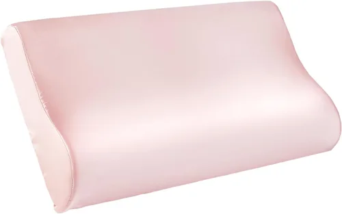 Vista 13 de THXSILK 19 Momme 1 funda de almohada de seda de morera 100% natural para contorno cervical, funda de almohada de látex cervical lavable