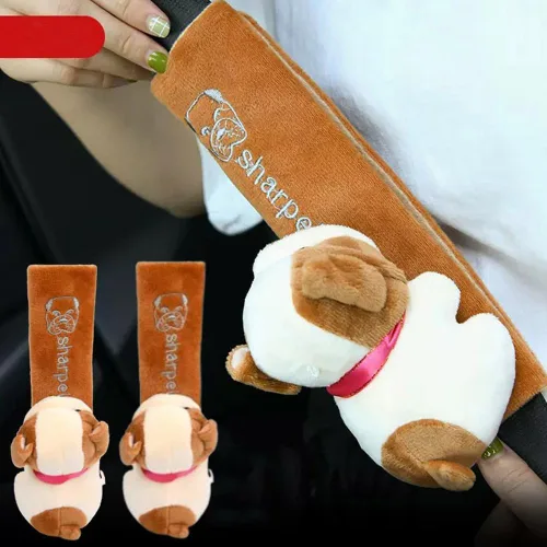 Vista 9 de ZOSTLAND 2 fundas para cinturón de seguridad de automóvil, almohadillas suaves para correa de seguridad automática, funda de cinturón de seguridad 2