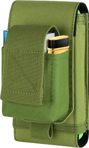 Vista 12 de Funda táctica Molle para teléfono, bolsa compacta para cinturón de cintura con funda para cigarrillos para iPhone 17 Pro Max/16 Pro Max/15 Pro