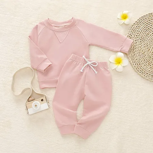 Vista 3 de Happy Town Conjunto de sudadera de manga larga y pantalones largos para niños pequeños