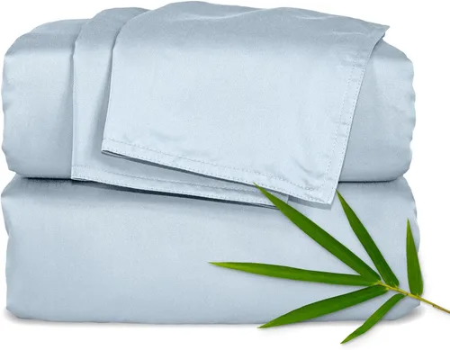 Vista 24 de Pure Bamboo Sábanas Twin, Juego de Sábanas de Cama de Viscosa 100% Orgánica Genuina Derivada de Bambú, Lujosamente Suaves y Refrescantes, Doble