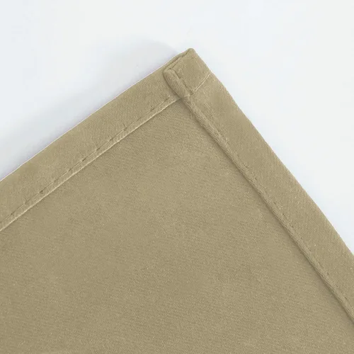 Vista 8 de LEMOMO Cortinas opacas beige de 34 x 54 pulgadas de largo, juego de 2 paneles de cortina, cortinas opacas con aislamiento térmico para oscurecer
