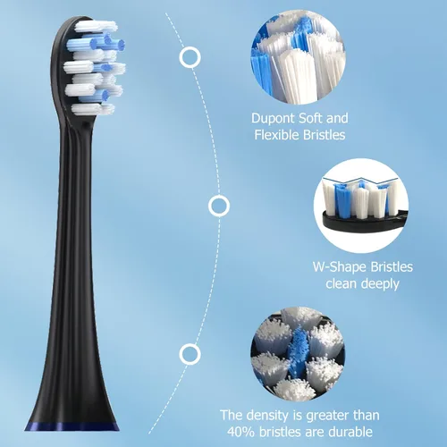 Vista 4 de Irrigador dental de agua inalámbrico para dientes – Nicwell 4 modos de irrigador bucal dental, portátil y recargable IPX7, impermeable, potente