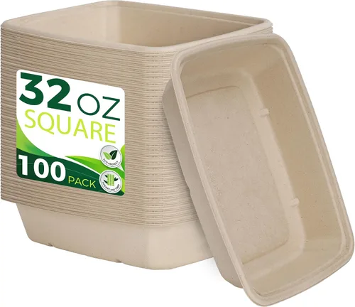 Vista 10 de 4 onzas Tazones de papel desechables [Paquete de 100], tazas de papel pequeñas/mini resistentes, perfectas para salsa para mojar, degustación