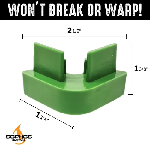 Vista 6 de 20 bandejas apilables originales para bandejas de secado de congelación derecha de cosecha, apila 6 bandejas, verde, accesorios para máquinas