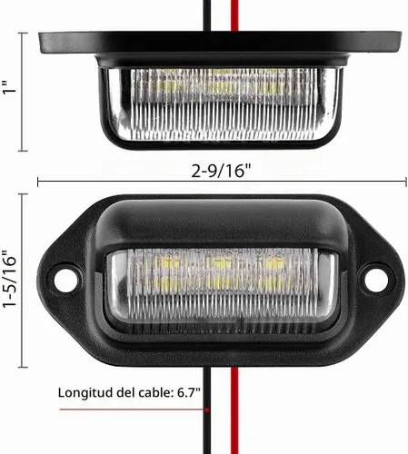 Vista 5 de CZC AUTO Luz LED Exterior de 12V para Placa de Matrícula, Lámpara de Cortesía Interior de Cúpula/Techo, Maletero/Carga, Bajo el Capó, Total 12