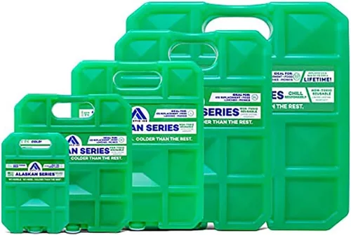 Vista 6 de Arctic Ice Bolsa de hielo reutilizable de larga duración de la serie Alaskan, se congela a 32 ° Fahrenheit, mantiene los alimentos y bebidas frescos
