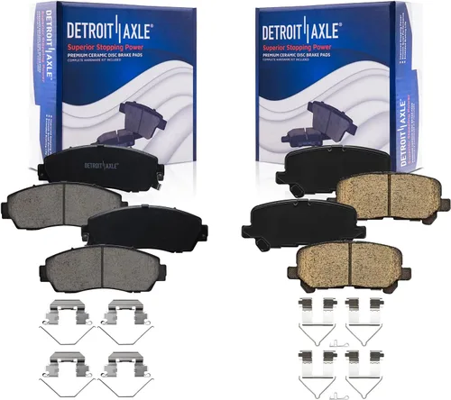 Vista 19 de Detroit Axle - Kit de freno delantero para Ford 2000-2005 Excursion 1999-2004 F-250 F-350 Super Duty Pinza de freno de disco con soporte Pastillas