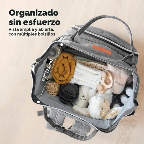 Vista 3 de KeaBabies - Mochila pañalera grande impermeable para viajes
