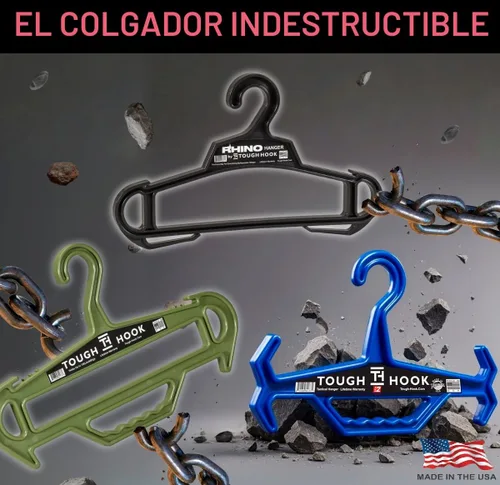 Vista 5 de Tough Hook – Gancho resistente capacidad de carga de 150 libras / 68 Kg. Negro Estándar