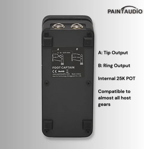 Vista 2 de Paint Audio Interruptor de pie Capitán Dual Salidas Pedal de expresión Multi-efectos Compatible para conexión punta/anillo