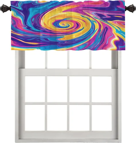 Vista 70 de Maritime Ocean Blackout Tier Curtains, Anchors Nautical Art Half Window Drapes for Kitchen with Rod Pocket,Room Darkening 2 Pack 26X24 Inches