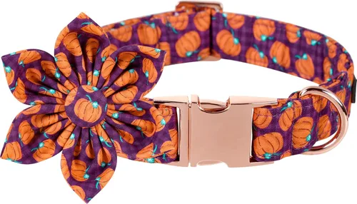 Vista 8 de Lionet Paws Collar de perro con flor, suave y cómodo, collar ajustable para cachorros y gatos niñas, cuello de 8 a 12 pulgadas