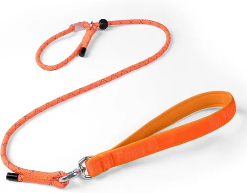 Vista 10 de Correa antideslizante para perro, correa y collar de entrenamiento resistente sin tirones con antienredos, mango acolchado e hilo reflectante