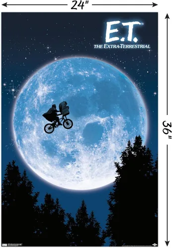 Vista 3 de Trends International 24x36 E.T. The Extra-Terrestrial-One - Póster de pared de una hoja, 24 x 36 pulgadas, versión sin marco, dormitorio