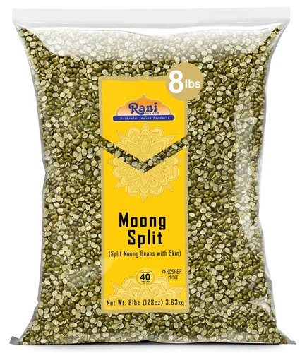 Vista 27 de Rani Moong Dal (frijoles mung partidos sin piel) Lentejas indias 14 oz (400 g) ~ Todo natural Apto para celíacos Sin OGM Kosher Vegano