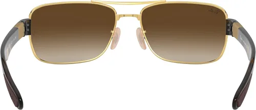 Vista 4 de Ray-Ban Gafas de sol cuadradas Rb3522 para hombre Dorado/marrón degradado marrón oscuro