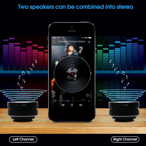 Vista 4 de Altavoz inalámbrico BT Mini Conducción ósea Altavoz inalámbrico portátil Sonido de graves estéreo Altavoz portátil creativo Reproductor de música