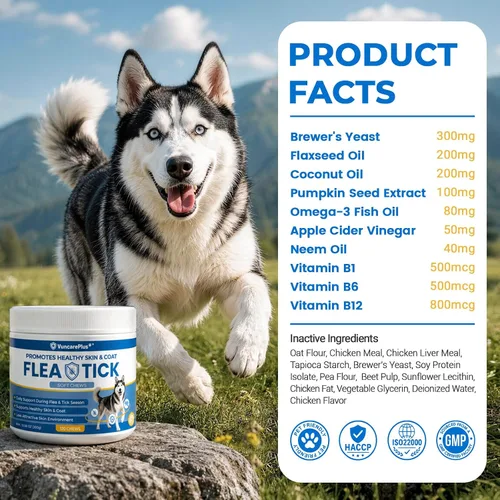 Vista 9 de Flea and Tick Soft Chews for Dogs, 120 Count