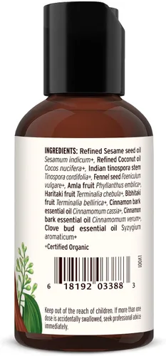 Vista 6 de Banyan Botanicals Cinnamon Daily Swish - Aceite de extracción ayurvédico orgánico con aceite de coco, enjuague bucal para aliento fresco y salud