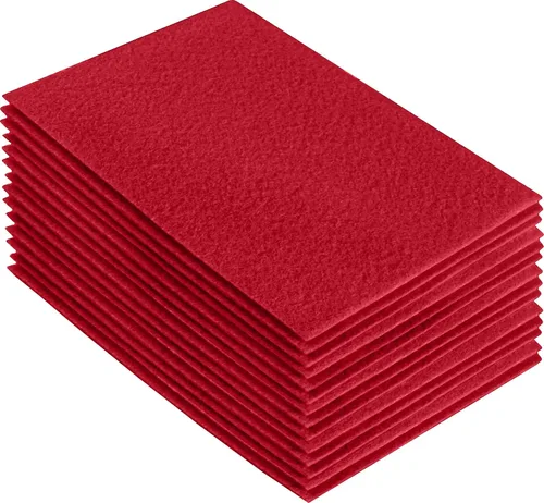 Vista 211 de FabricLA Hojas de fieltro acrílico para manualidades, cuadrados de fieltro precortados suaves de 4 x 4 pulgadas (3.9 in x 3.9 in), utiliza hojas
