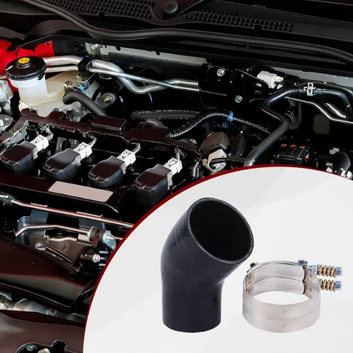 Vista 4 de Kit de Mangueras de Intercooler de Silicona para Trabajo Pesado Compatible con Dodge Ram Pickup 1994-2002 5.9L Diésel (Negro)