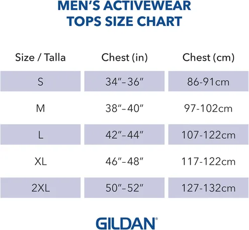 Vista 4 de Gildan Camiseta de manga larga de algodón pesado para adultos, estilo G5400, paquete de 2