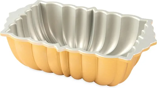 Vista 7 de Nordic Ware Molde para pan clásico con nervaduras, 6 tazas, oro
