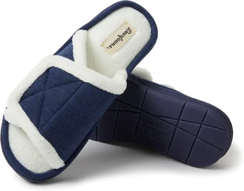 Vista 6 de Dearfoams womens Adjustable IndoorOutdoor Machine Washable Memory Foam Slide