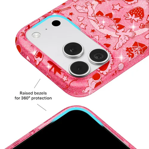 Vista 683 de VELVET CAVIAR Funda para iPhone 15, compatible con MagSafe, probada contra caídas de 10 pies, fundas protectoras de diseño, leopardo color rosa