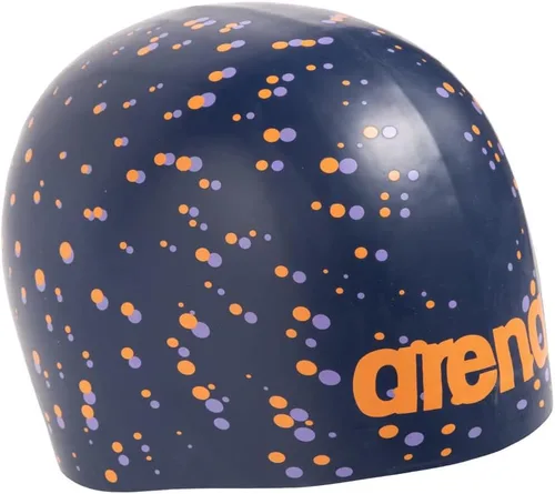 Vista 2 de Arena Gorra de natación unisex de silicona moldeada Poolish para adultos para entrenamiento intensivo y natación, ajuste elástico cómodo, talla única