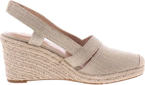 Vista 2 de Lauren Ralph Lauren Penelopie - Alpargata de cuña Platino 9.5 B (M), plateado