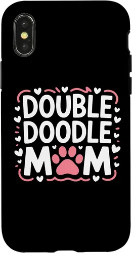 Vista 5 de Double Doodle Mom Doodle Dog Parent Family Canine Enthusiast Case for iPhone 16