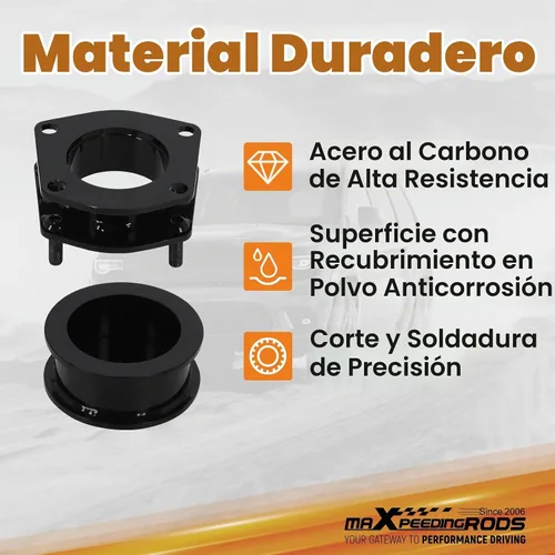 Vista 2 de maXpeedingrods Kit de elevación de 2 pulgadas para Jeep Grand Cherokee WK Commander XK 2006-2010, kit de separador de elevación de suspensión