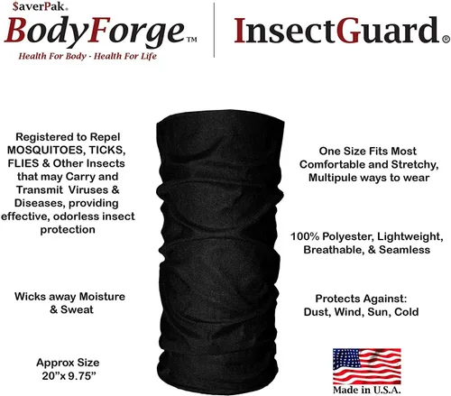 Vista 3 de Polainas tratadas con permetrina para garrapatas, mangas y mosquitos, moscas, niguas y más repelente de insectos, paquete completo de 2 (negro/negro)