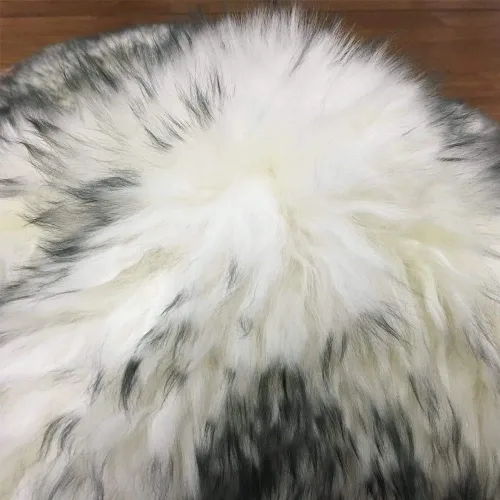 Vista 34 de HUAHOO Alfombra de piel de oveja genuina prémium Negra Real de Australia Piel de oveja natural de lujo, alfombra esponjosa de lana de cordero