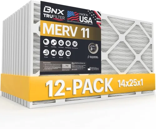 Vista 26 de BNX TruFilter - Filtro de aire MERV 11 de 10 x 10 x 1 pulgadas (paquete de 4) – Fabricado en Estados Unidos – Defensa contra Alérgenos Filtros