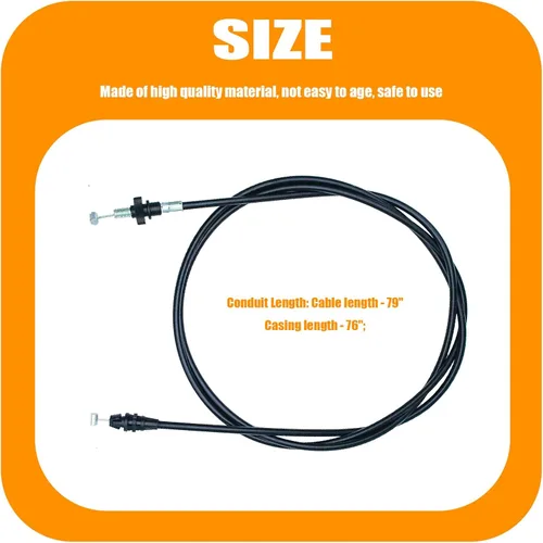 Vista 2 de Cable de control de accionamiento 946-04655A para cortacésped MTD 2010-2017 sustituye a 946-04655A, 746-04655, 746-04655A, 946-04655