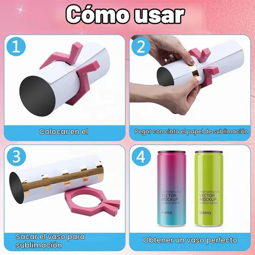 Vista 4 de Majreey Herramienta de Abrazadera para Vasos en Blanco de Sublimación, para Vasos en Blanco de Sublimación de 20 Oz, Guantes Resistente al Calor