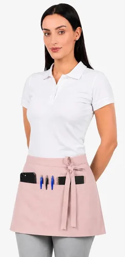 Vista 12 de Delantal de cocina de algodón resistente a las gotas de agua con delantales ajustables para mujer con bolsillos 8 opciones de color para cocinar