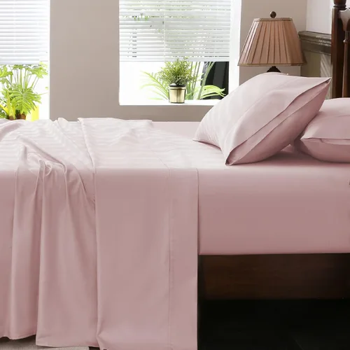 Vista 12 de Sábanas de algodón egipcio tamaño matrimonial de 1000 hilos, tejido satinado, suave, transpirable, bolsillo profundo de 16 pulgadas, 4 piezas