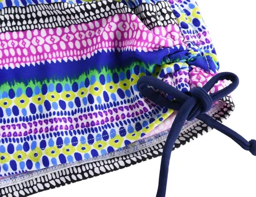 Vista 6 de Hilor - Traje de baño de dos piezas estilo tankini para mujer con espalda cruzada