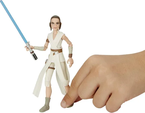 Vista 7 de STAR WARS Galaxy of Adventures The Rise of Skywalker Rey Figura de acción de 5 pies con divertido movimiento de acción de sable de luz
