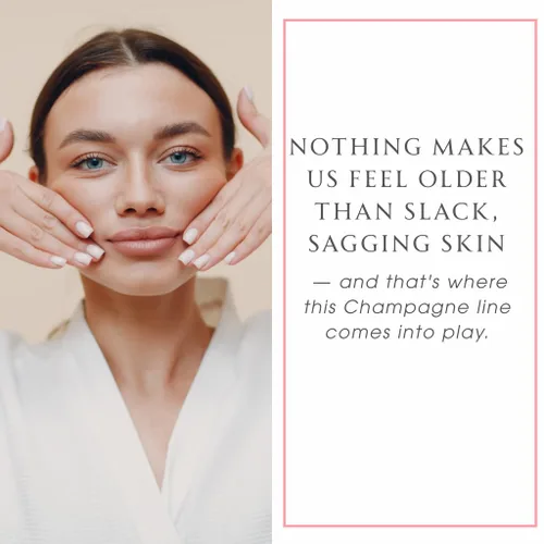 Vista 2 de Consult Beaute, Champagne Beaute Lift - Juego de 2 piezas reafirmante con niacinamida, suero renovador de la piel y crema hidratante para cara