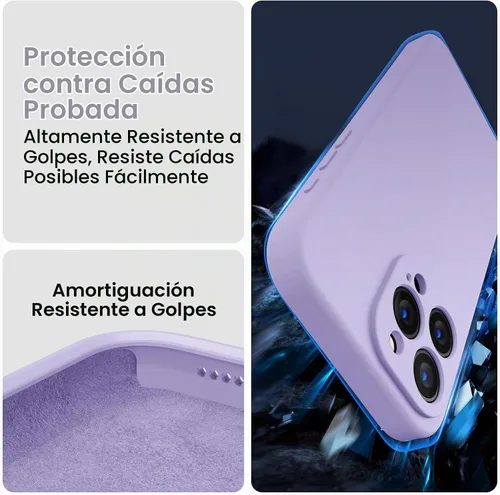 Vista 4 de FireNova Funda diseñada para iPhone 15 Pro Max, funda de silicona mejorada [protección de cámara] con [2 protectores de pantalla], forro