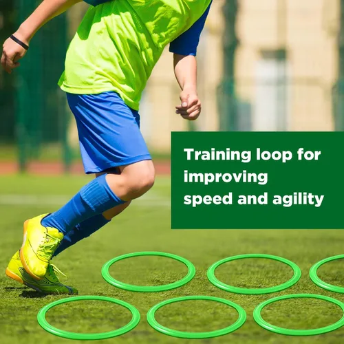Vista 5 de Deekin Anillos de agilidad, anillos de entrenamiento de velocidad y agilidad, aros de salto de círculo de velocidad para entrenamiento