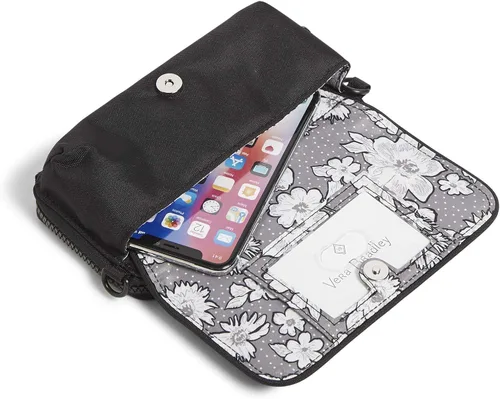 Vista 3 de Vera Bradley Bolso cruzado compacto y reciclado Lighten Up ReActive con protección RFID para mujer