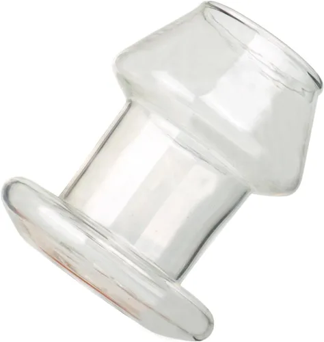 Vista 3 de Tubo de vidrio transparente hueco con tapón anal para masturbación masculina y femenina Juguetes sexuales para adultos