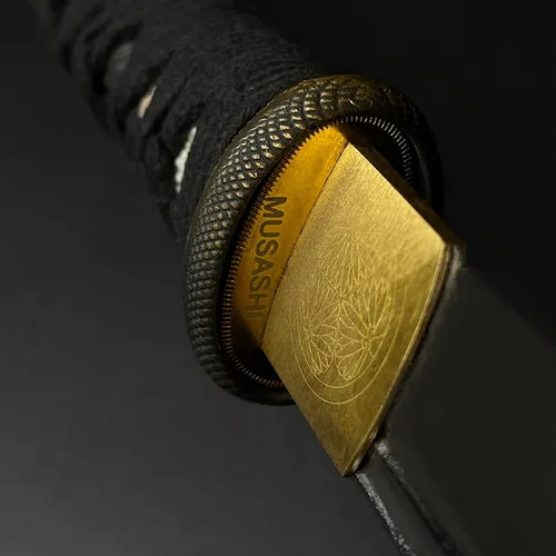 Vista 4 de Musashi - Cortador rápido de bambú ligero Katana de arcilla real templada 1060 hoja de acero al carbono Samurai Sword Katana
